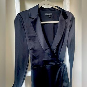 *SOLD* Tuxedo Style Wrap Dress